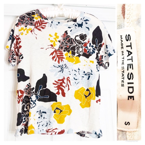 Anthropologie Tops - Anthropologie Stateside Floral T Shirt  🌸🍃